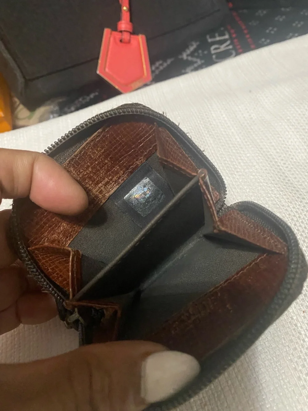 Fendi Brown Monogram Coin Pouch and Mini Pouch) Both Authentic. - Picture 9 of 15